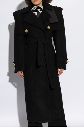 Balmain Coat with waist belt