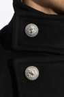 Balmain BLACK Wool coat
