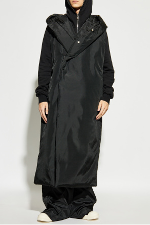 Rick Owens DRKSHDW Lange ärmellose Weste mit Kapuze