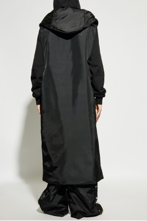 Rick Owens DRKSHDW Lange ärmellose Weste mit Kapuze