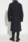 Emporio Armani NAVY BLUE Coat with stand-up collar