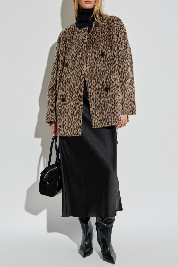 Emporio Armani Short coat with animal print