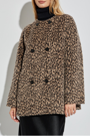 Emporio Armani Short coat with animal print