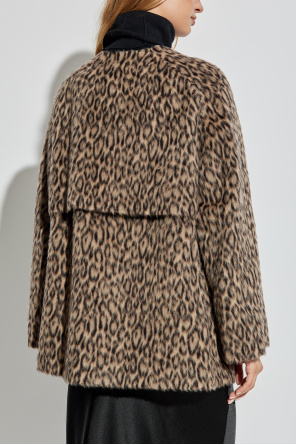 Emporio Armani Short coat with animal print