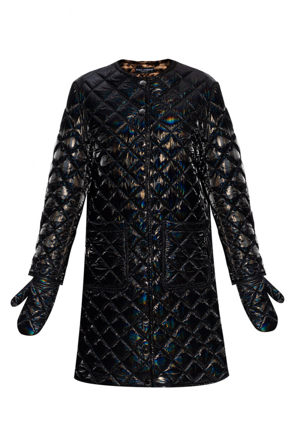 Tecnologias Dolce & gabbana Legare Quilted coat with gloves