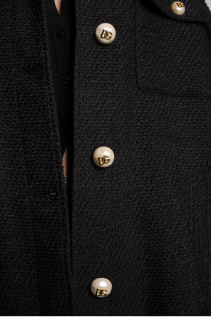 Dolce & Gabbana satin trim dinner suit Coat with pockets