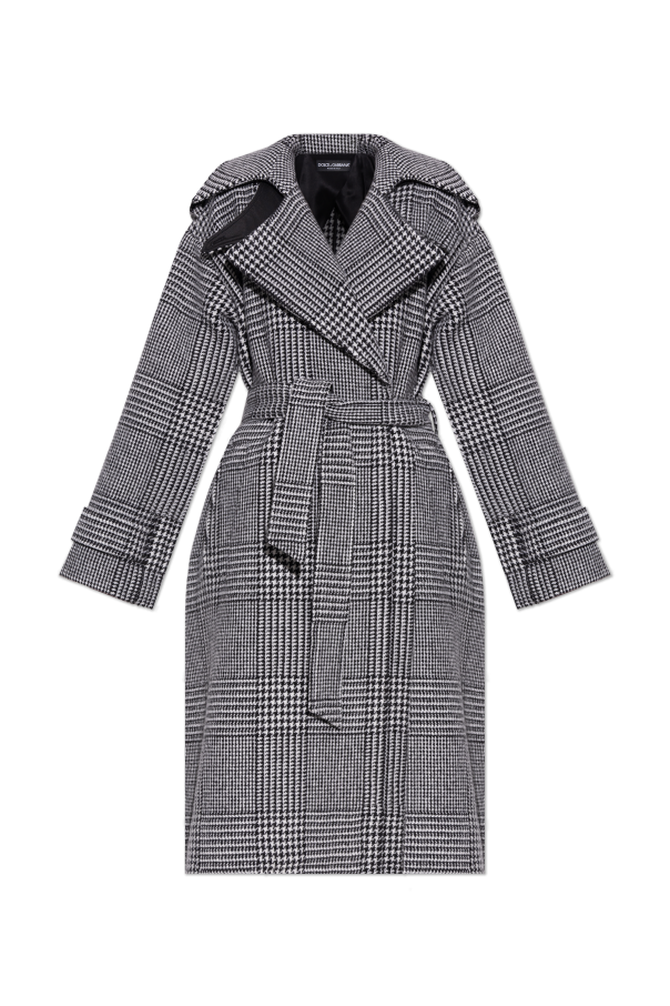 Dolce & Gabbana Coat with check pattern