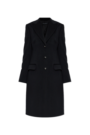 Wool Coat with Single Vent