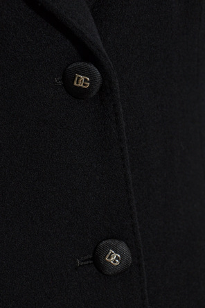 Dolce & Gabbana Wool Coat with Single Vent