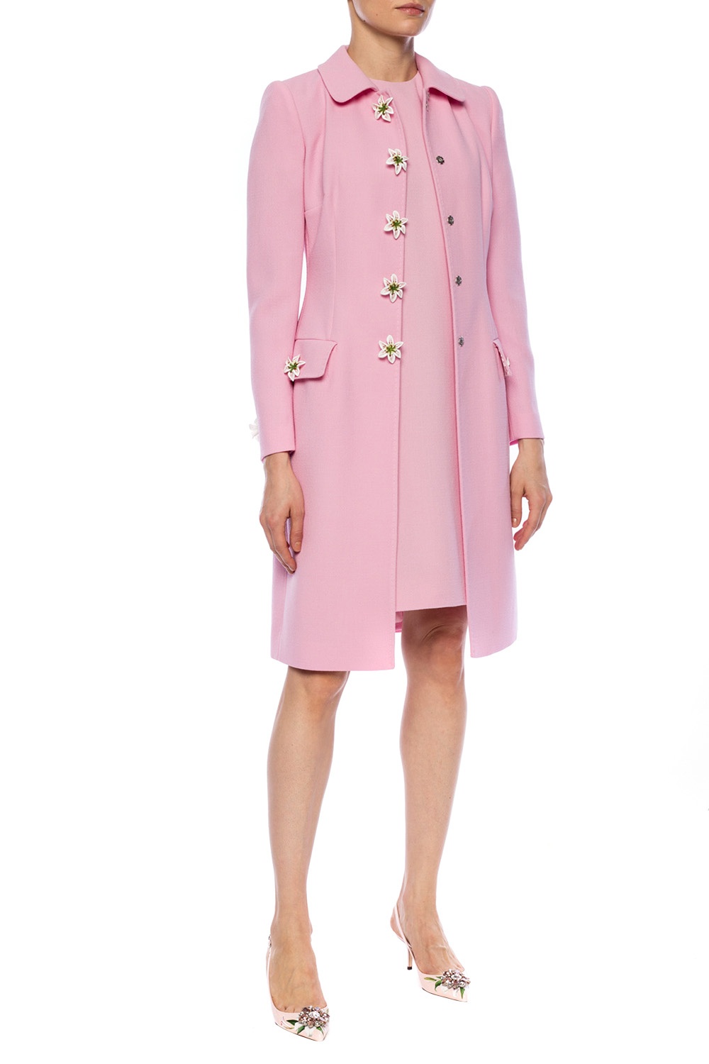 dolce and gabbana pink coat
