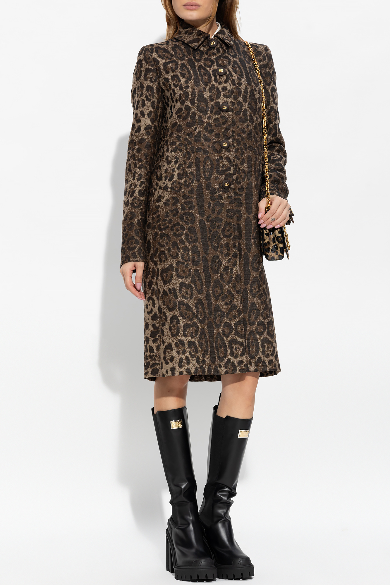 Dolce & Gabbana regulowanym dolce & Gabbana long-sleeve floor-length dress