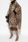 Dolce & Gabbana beige Poncho with animal motif