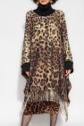 Dolce & Gabbana beige Poncho with animal motif