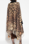 Dolce & Gabbana beige Poncho with animal motif