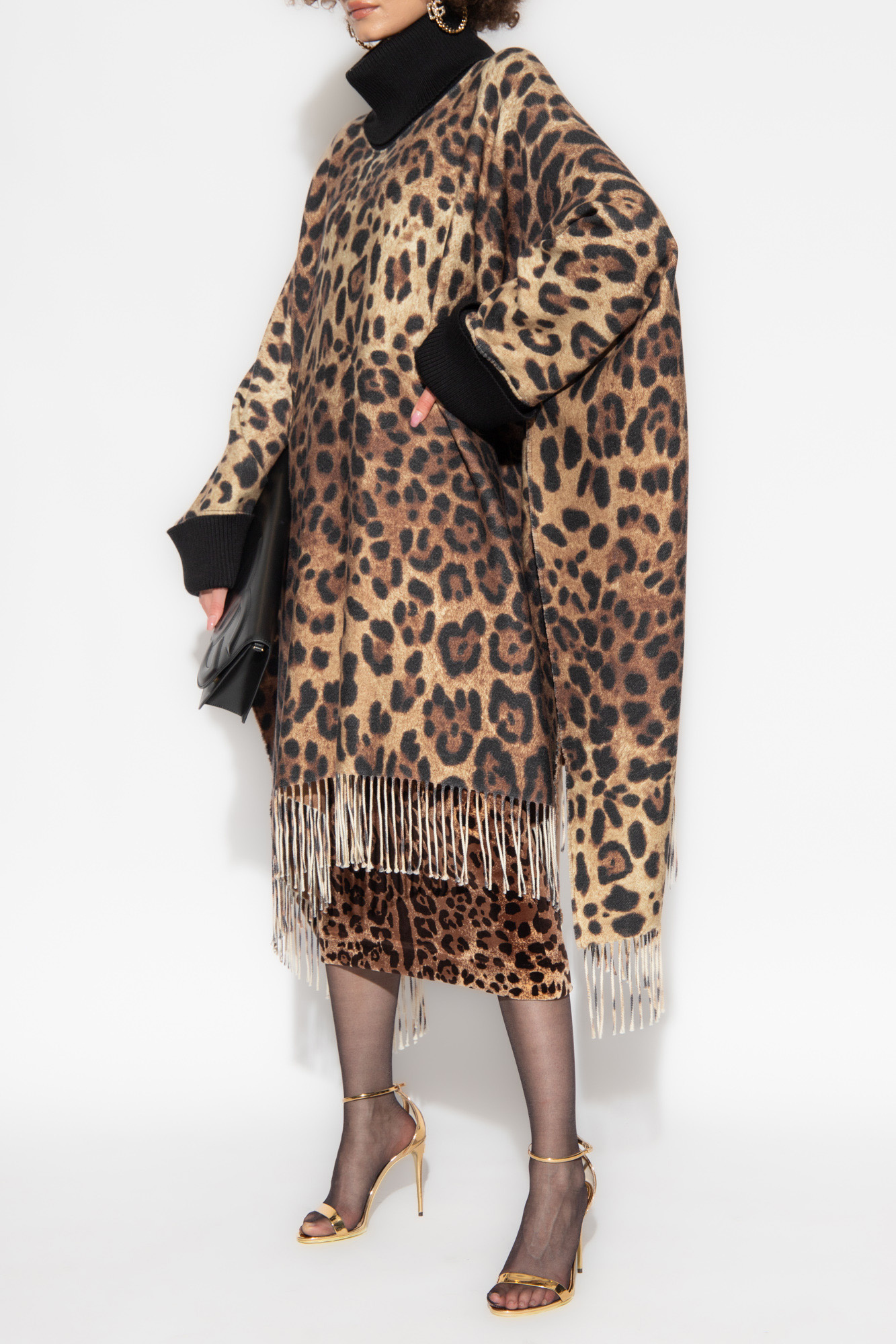 Dolce & Gabbana Poncho with animal motif