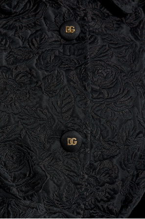 Dolce & Gabbana Płaszcz z motywem kwiatowym