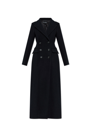 Doppelreihiger Mantel mit einfachem Schlitz