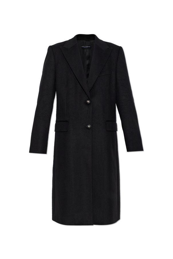 Wool coat with single vent od Dolce & Gabbana