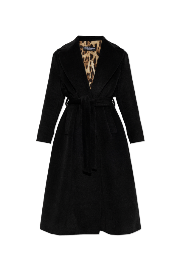 Dolce & Gabbana Belted wool coat