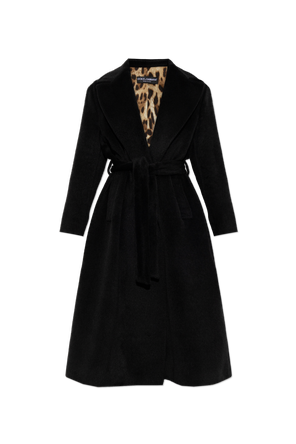 Belted wool coat