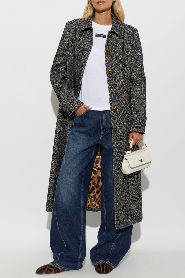 Dolce & Gabbana Wool coat with belt
