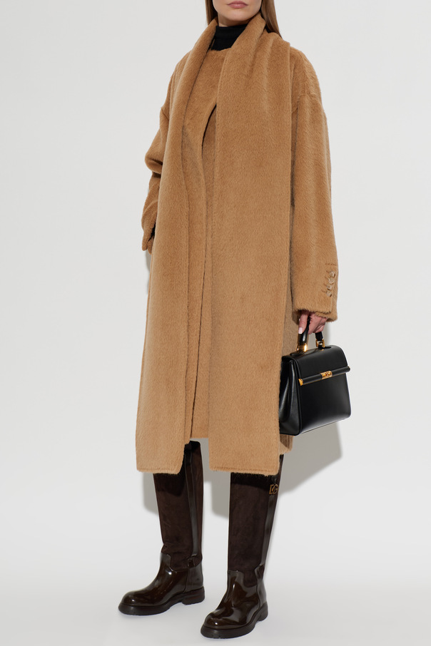 Dolce & Gabbana Wool coat with integrated scarf