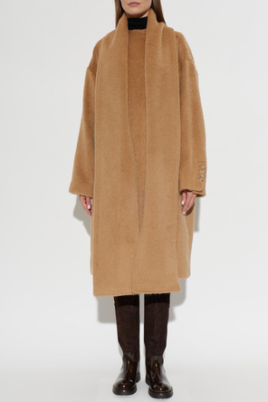Dolce & Gabbana Wool coat with integrated scarf