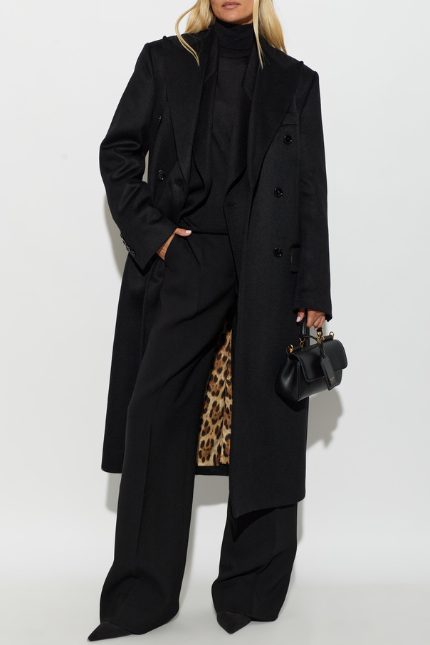 Dolce & Gabbana Cashmere coat with a single vent