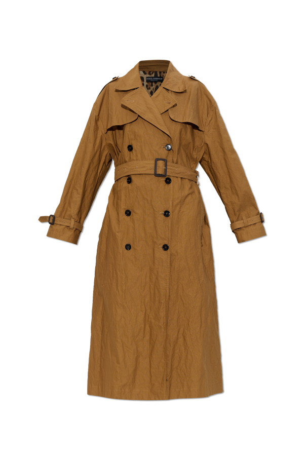 Trench coat with a crinkled effect od Dolce & Gabbana