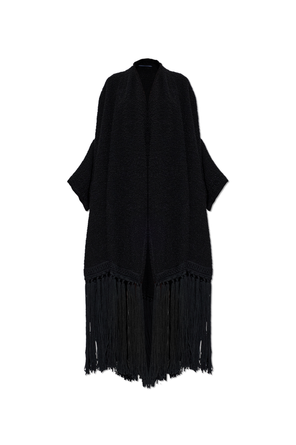 Dolce & Gabbana Wool Cardigan with Fringes