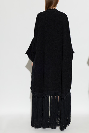 Dolce & Gabbana Wool Cardigan with Fringes