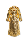 Dolce & Gabbana Foiled fabric trench coat