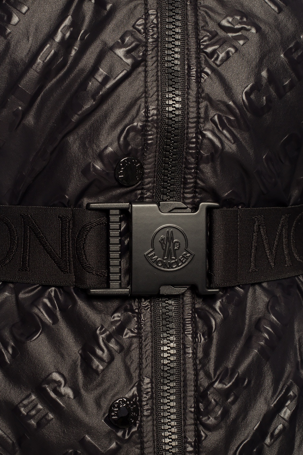 Moncler 'O' Coat with logo