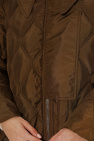 Ganni BROWN Quilted coat