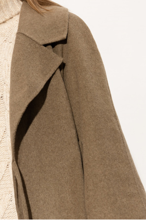 Ganni Coat with asymmetrical fastening