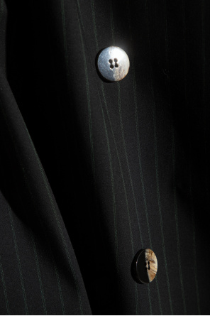 Ganni Double-breasted pinstripe coat