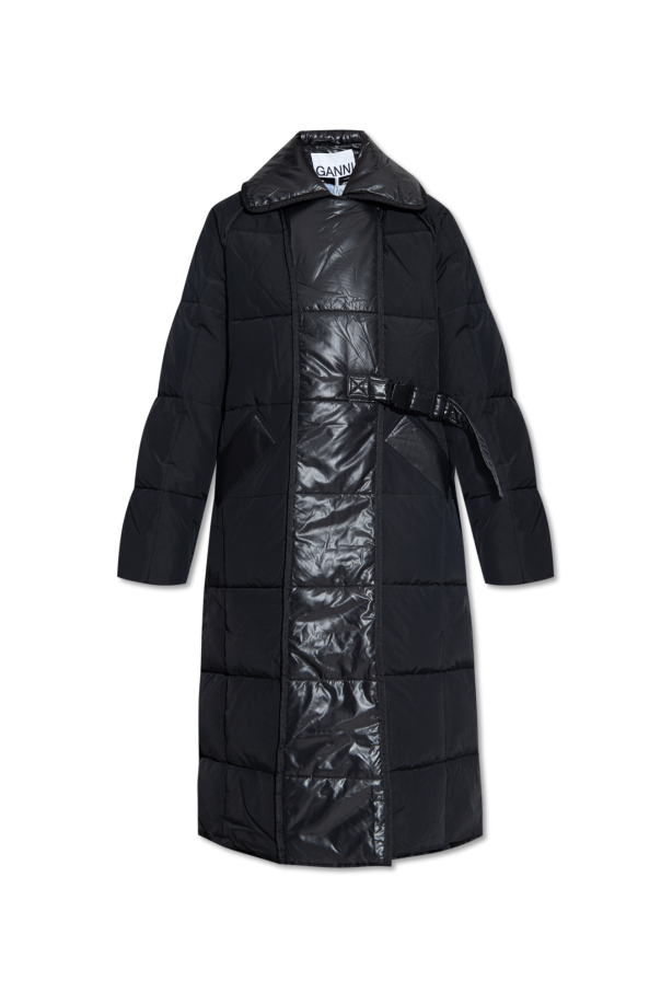 Ganni Coat in contrasting fabrics