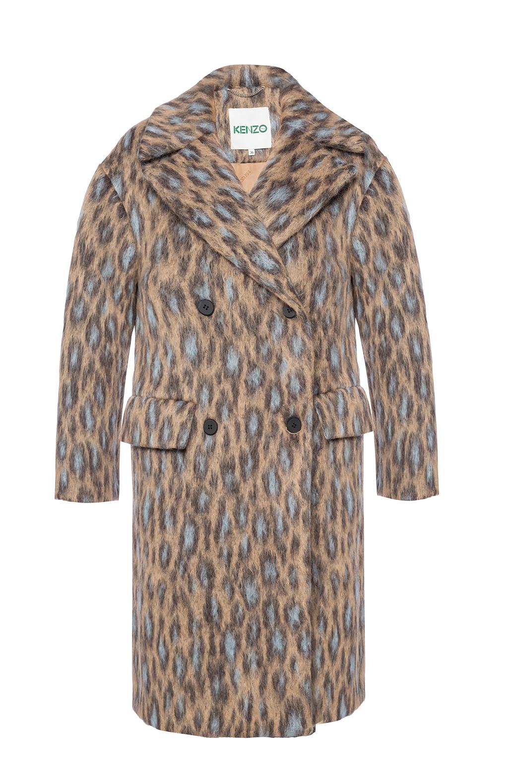 kenzo leopard coat