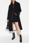 Ganni BLACK Coat with collar