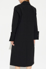 Ganni BLACK Coat with collar