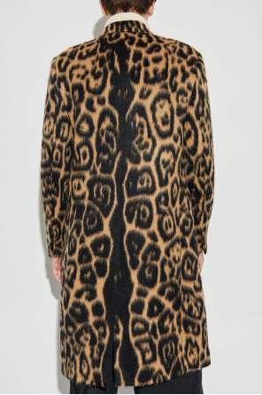 Fendi Abrigo con estampado animal