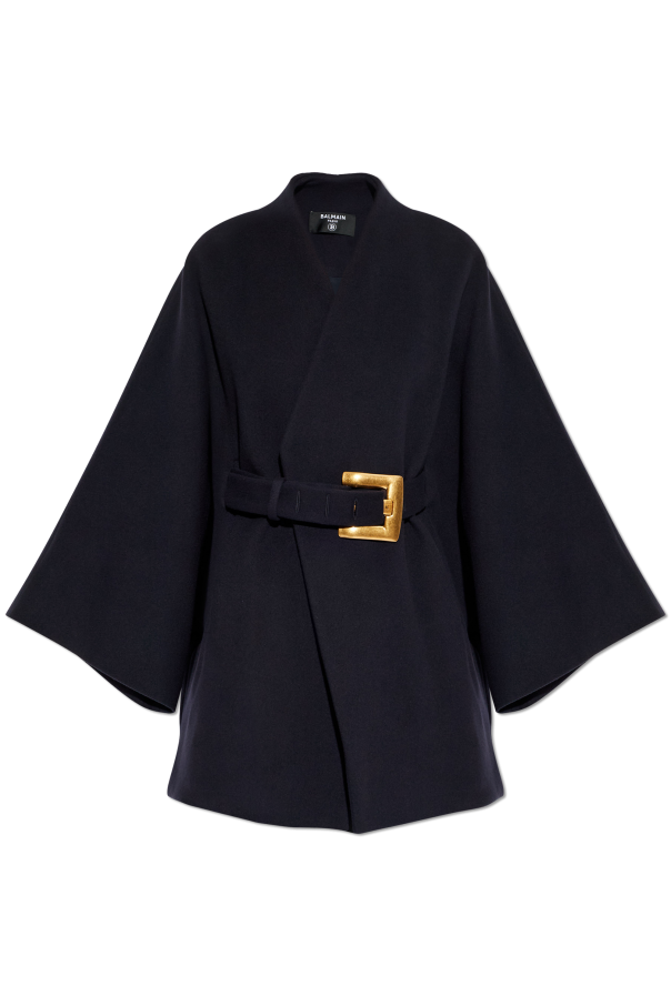 Coat with belt od Balmain