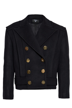 Short double-breasted coat