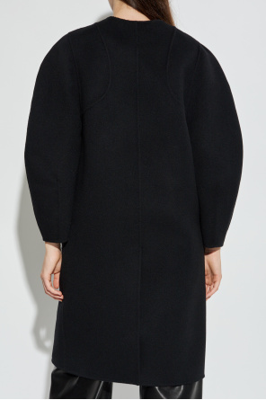 Fendi Abrigo con bolsillos de pelo