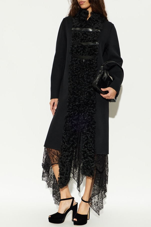 Fendi Wool Coat with Single Vent