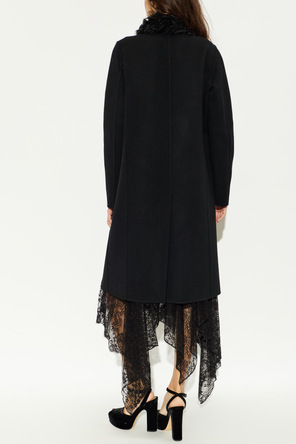 Fendi Wool Coat with Single Vent