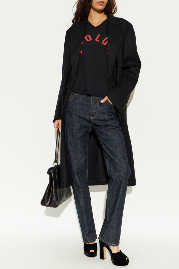 Fendi Cashmere Coat with Double Vent