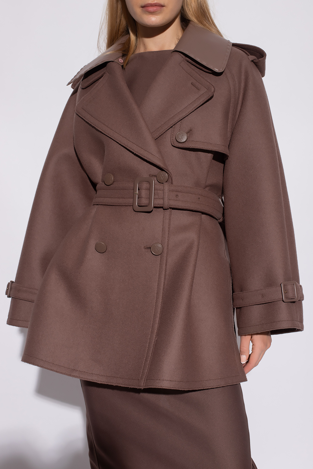 fendi Canvas Wool coat