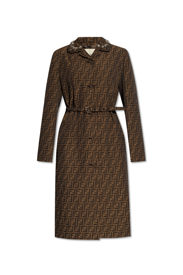 Monogrammed coat od Fendi
