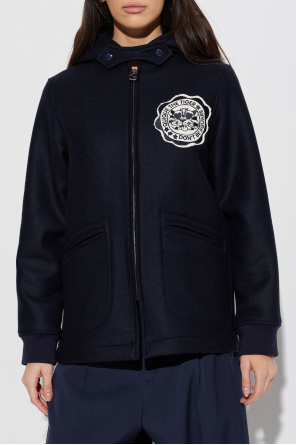 Kenzo Wełniana kurtka z naszywką